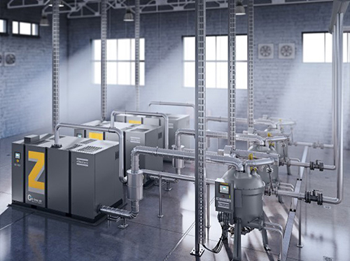 ZE 和 ZA (VSD) 低壓無(wú)油螺桿式壓縮機(jī)